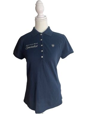 Ariat Prix Equestrian Polo Navy Blue